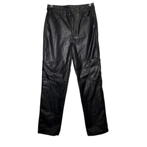 Celebrity Pink fuax leather cargo pants womens 27 streetwear urban punk rocker